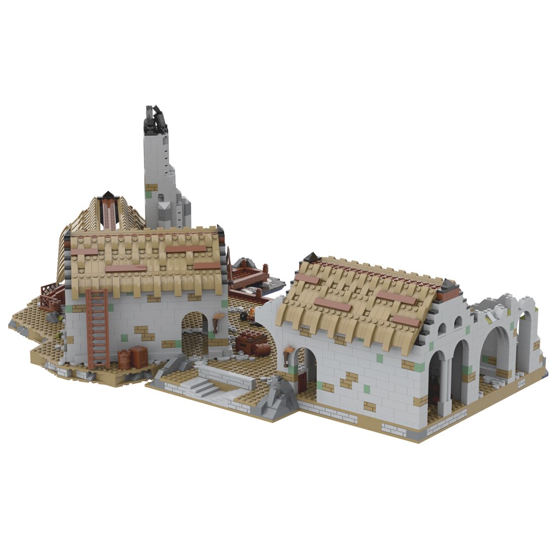 2882PCS Movie Scene Famous Harlond Port Street View Ultimate Collection DIY children s Toy Christmas building 1 - LEPIN Shop