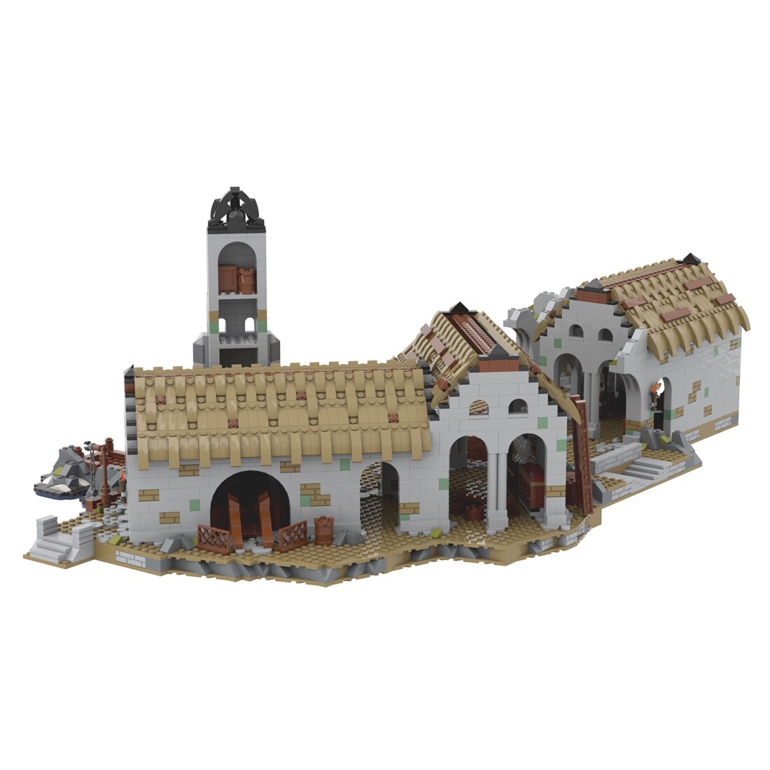 2882PCS Movie Scene Famous Harlond Port Street View Ultimate Collection DIY children s Toy Christmas building 2 - LEPIN Shop