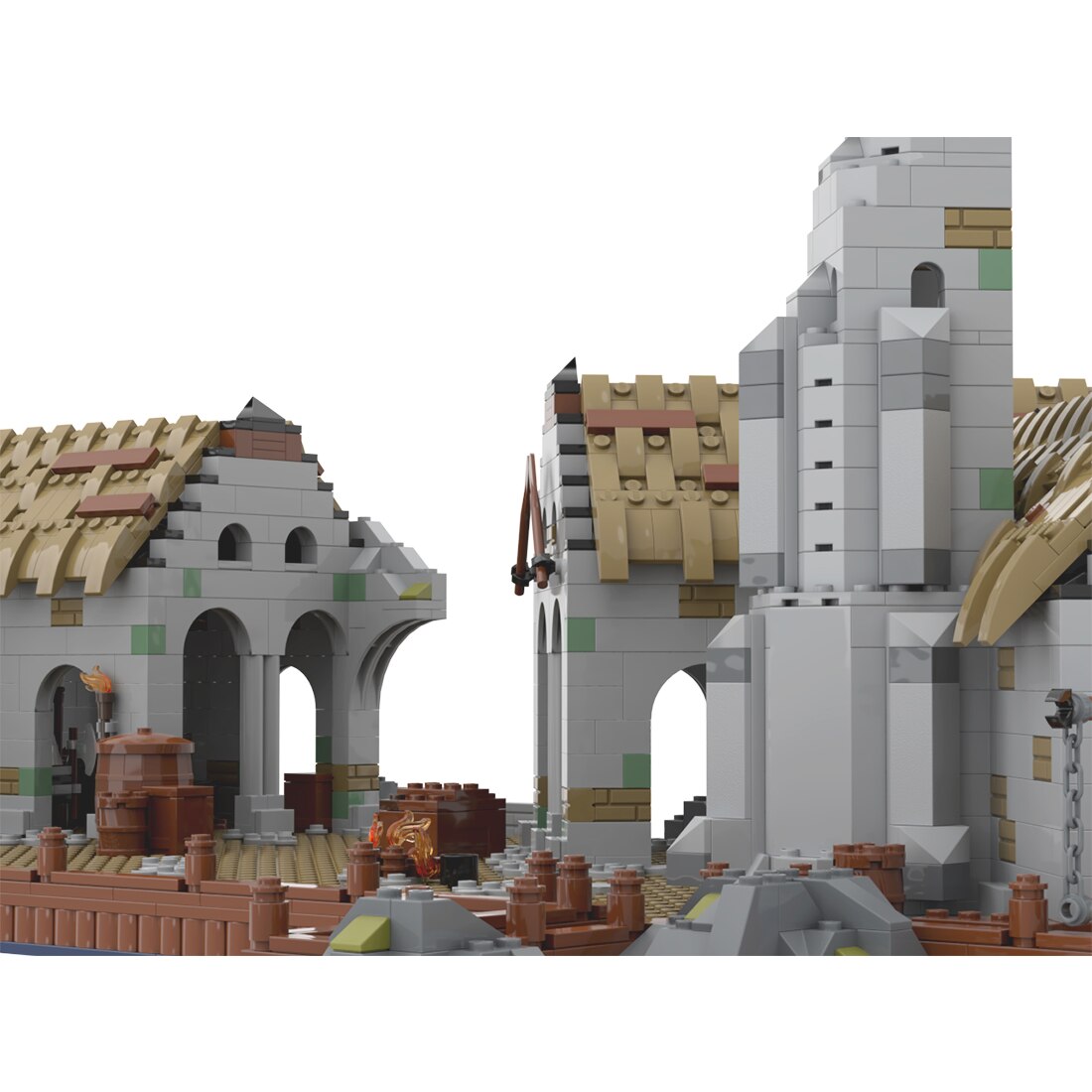 2882PCS Movie Scene Famous Harlond Port Street View Ultimate Collection DIY children s Toy Christmas building 4 - LEPIN Shop