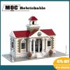 3090PCS Hot Selling Street View Moc Modular Building Public Elementary School DIY Children s Toys Birthday - LEPIN Shop