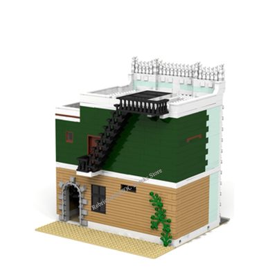 3294PCS Hot Sale Street View MOC model building Pharmacy and Library DIY Children s Toys Birthday 2 - LEPIN LEPIN Shop