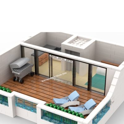 3612PCS Hot Selling Street View Moc Modular Building Corner street view of modern townhouse DIY ChildrenToy 4 - LEPIN LEPIN Shop